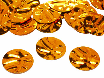 Basketball Confetti, Embossed Metallic Copper